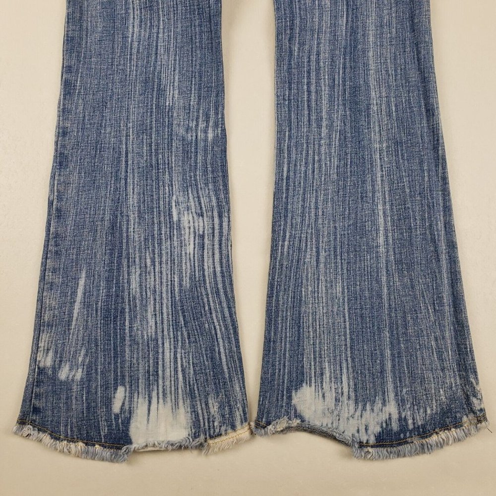 JNCO - Y2K RARE Flare Jeans California Road Angel Patch Embroidered - Picture 9 of 12